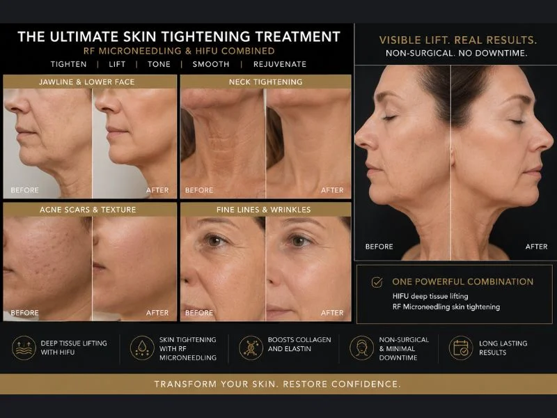 Results of combined treatment for the ultimate skin tightening treatment Harlow